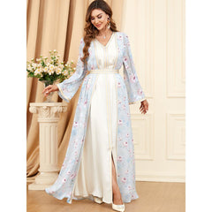 Abaya Dress Muslim Two-Piece Women's Robe 3326 - Hiychic