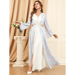 Abaya Dress Muslim Two-Piece Women's Robe 3326 - Hiychic