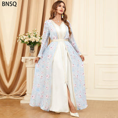 Abaya Dress Muslim Two-Piece Women's Robe 3326 - Hiychic