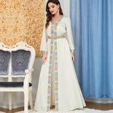 Abaya Women's Arab Long Dress Two-Piece Dress 3237 - Hiychic