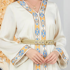 Abaya Women's Arab Long Dress Two-Piece Dress 3237 - Hiychic