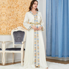 Abaya Women's Arab Long Dress Two-Piece Dress 3237 - Hiychic