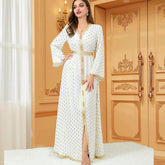 Arab Women's Muslim Long Dress Bronzing Dress 3194 - Hiychic