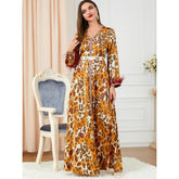 Casual Long-Sleeved Digital Printed Dress 3248 - Hiychic