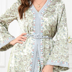 Muslim Djellaba Two-Piece Dress 3219 - Hiychic