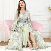 Muslim Djellaba Two-Piece Dress 3219 - Hiychic