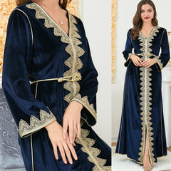Muslim Fashion Islamic Abaya Beuche Dress 3260 - Hiychic