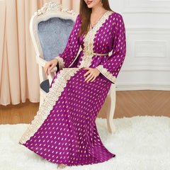 Muslim Fashion Loose Abaya Dress 3200 - Hiychic