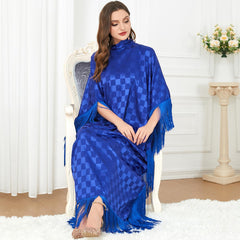 Muslim Robe Stitching Batwing Sleeve Dress 3294 - Hiychic