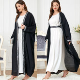 Muslim Two-Piece Abaya Dress 3215 - Hiychic