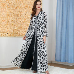 Muslim Two-Piece Patchwork Lady Dress 3204. - Hiychic