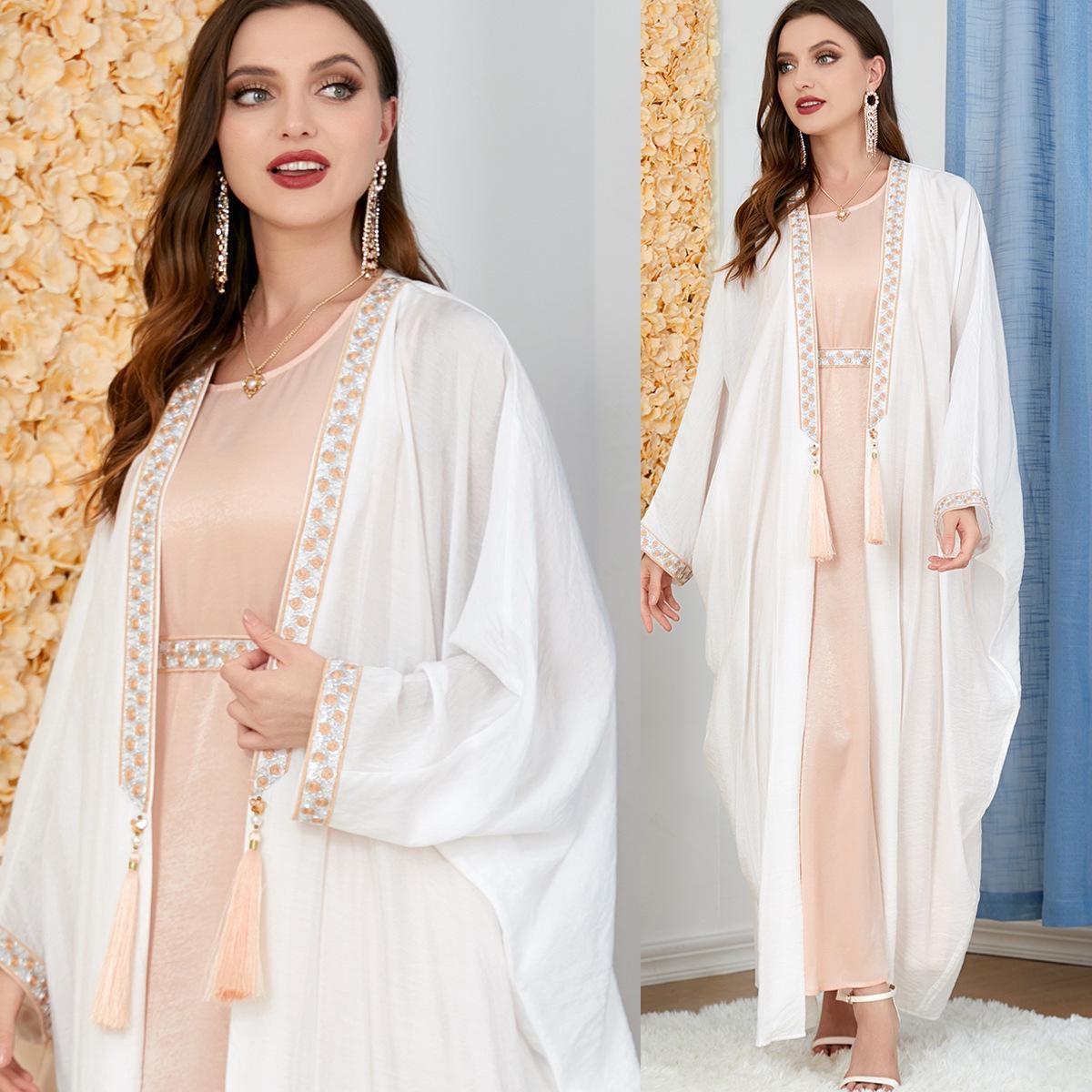 Muslim Women's Wear Robe Two-Piece Abaya Dress 3190 - Hiychic