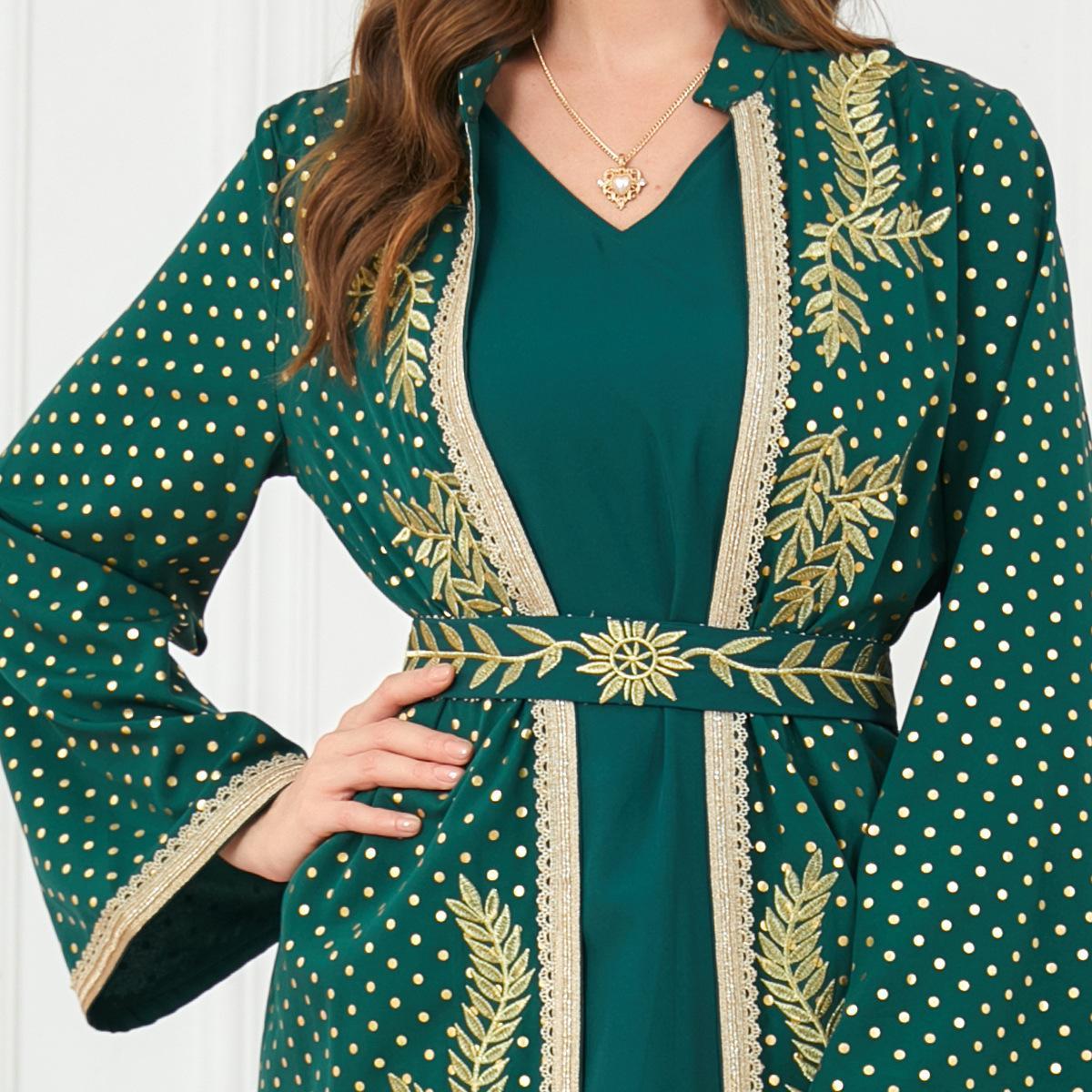Muslim East Fashion Two-Piece Suit Maxi Dress 3145. - Hiychic