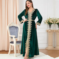 Muslim Fashion Islamic Abaya Beuche Dress 3260 - Hiychic
