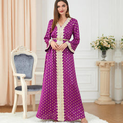 Muslim Fashion Loose Abaya Dress 3200 - Hiychic
