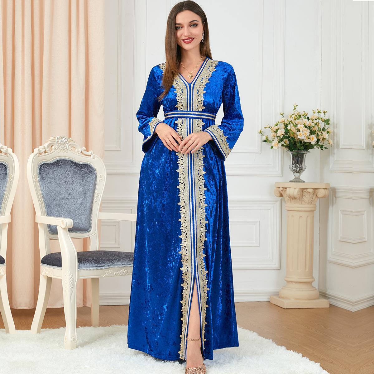 Muslim Women's Embridery Been Dress 3254 - Hiychic