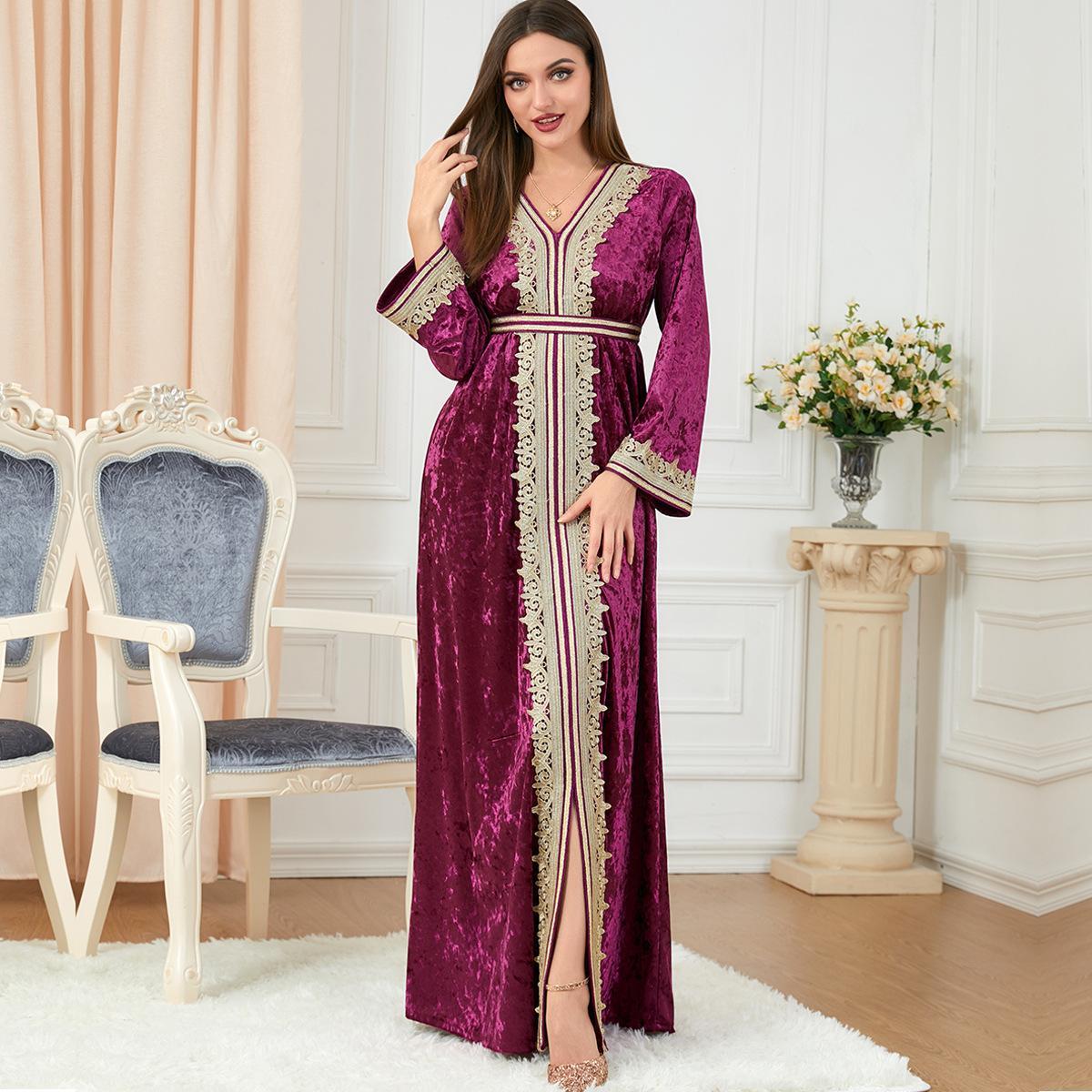 Muslim Women's Embridery Been Dress 3254 - Hiychic